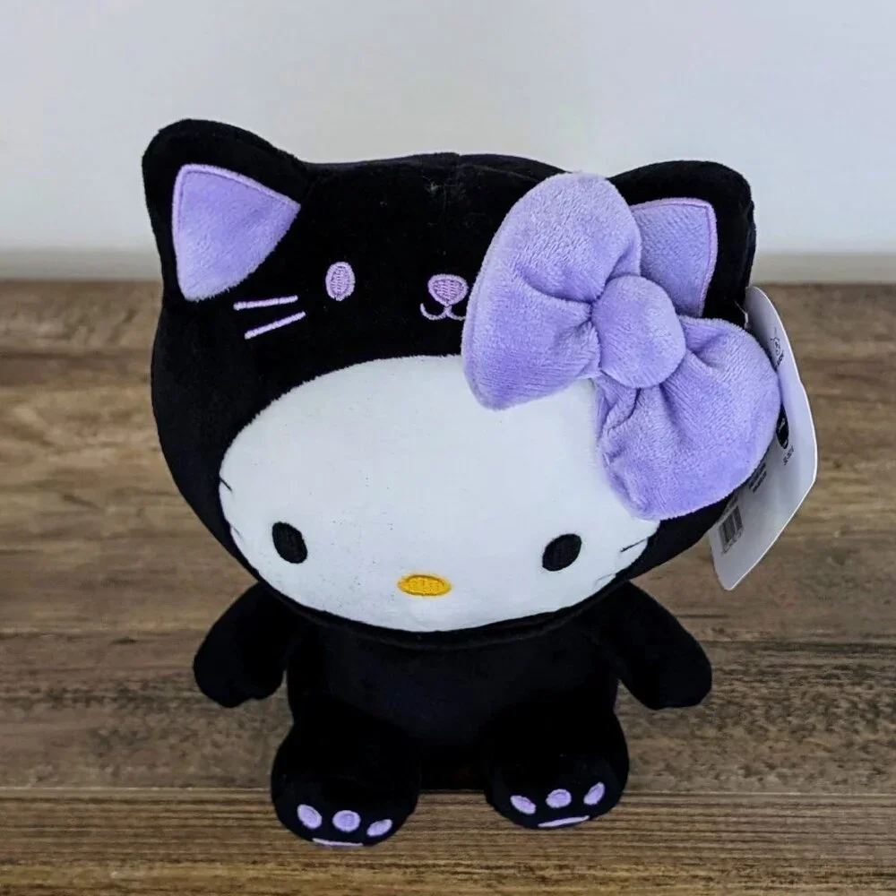 Hello Kitty Halloween Black Cat Costume Plush 8” -NWT - Picture 2 of 6